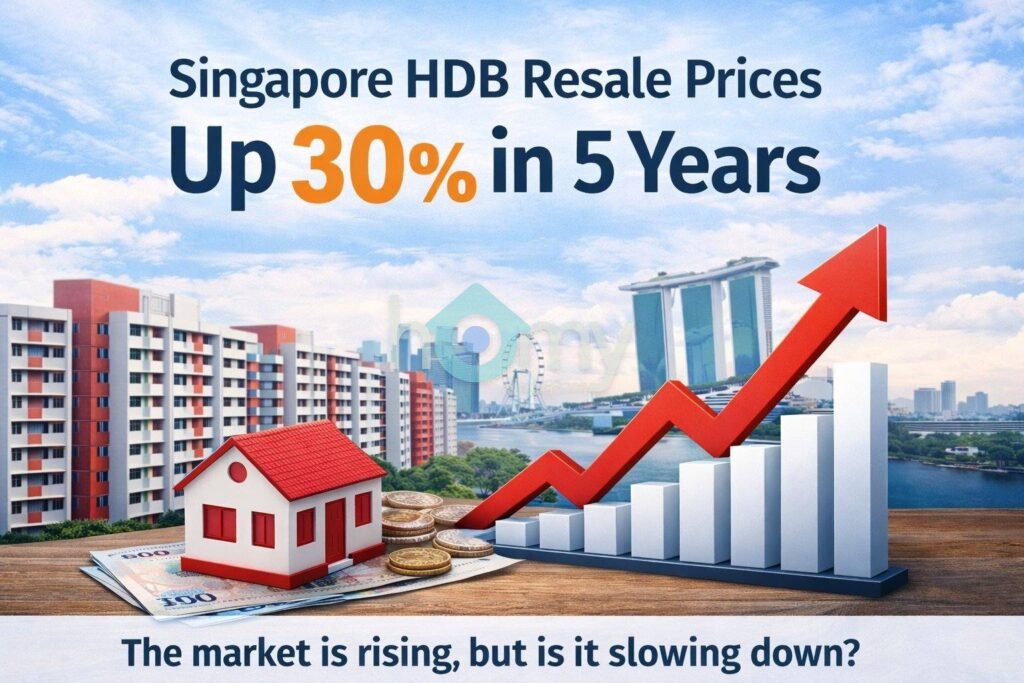 HDB Resale Prices Up 30% in 5 Years — Is the Market Slowing Down? - Homy嘉园
