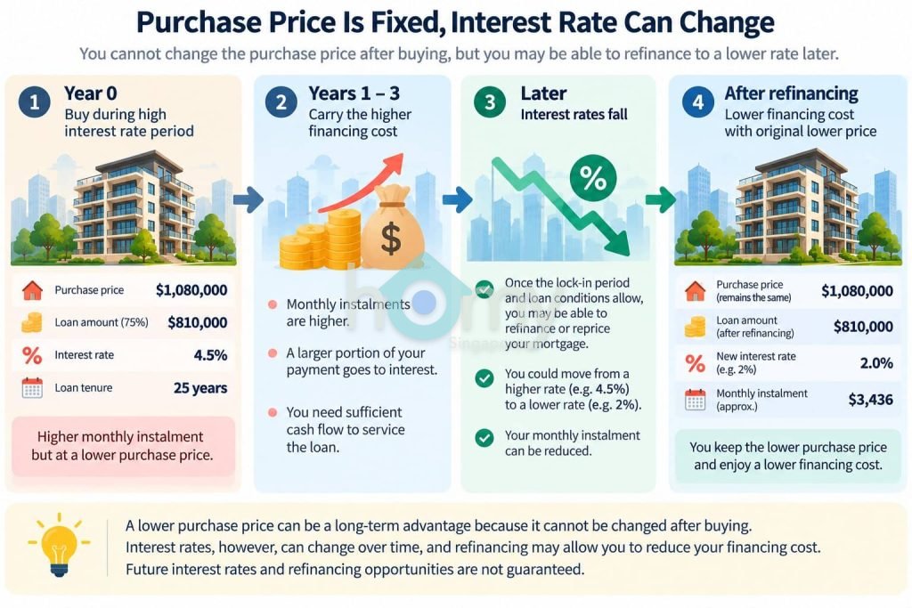 Purchase Price Is Fixed, Interest Rate Can Change
